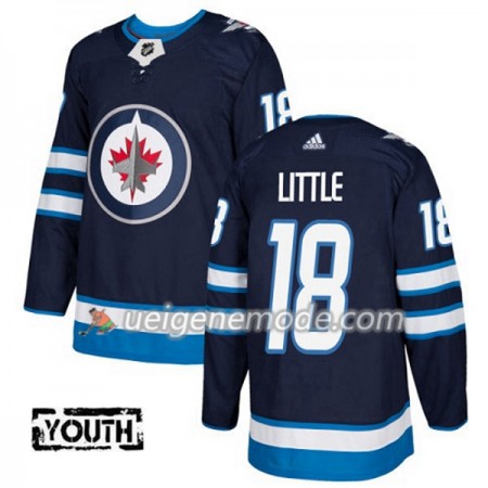 Kinder Eishockey Winnipeg Jets Trikot Bryan Little 18 Adidas 2017-2018 Marineblau Authentic